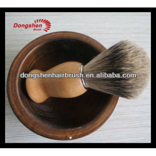 New Deluxe 100% Best Badger Shaving Brush Wood Handle ,shaving brush sets with bowl,travel shaver gift